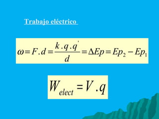 Trabajo eléctrico  