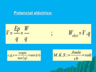 Potencial eléctrico   