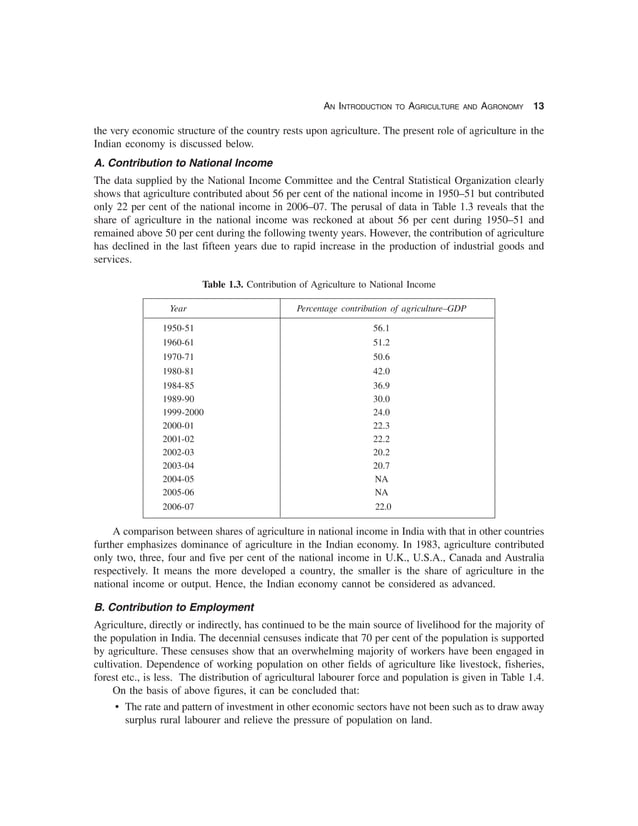 An introduction to agriculture and agronomy | PDF