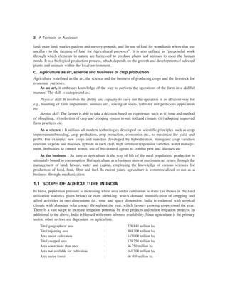 An introduction to agriculture and agronomy | PDF