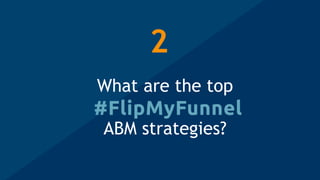 What are the top
ABM strategies?
2
 