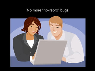 No more “no-repro” bugs 
 