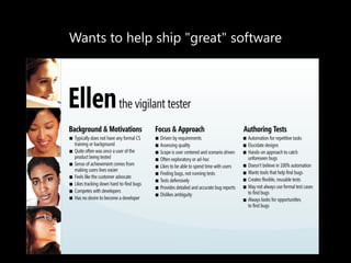 Wants to help ship "great" software  