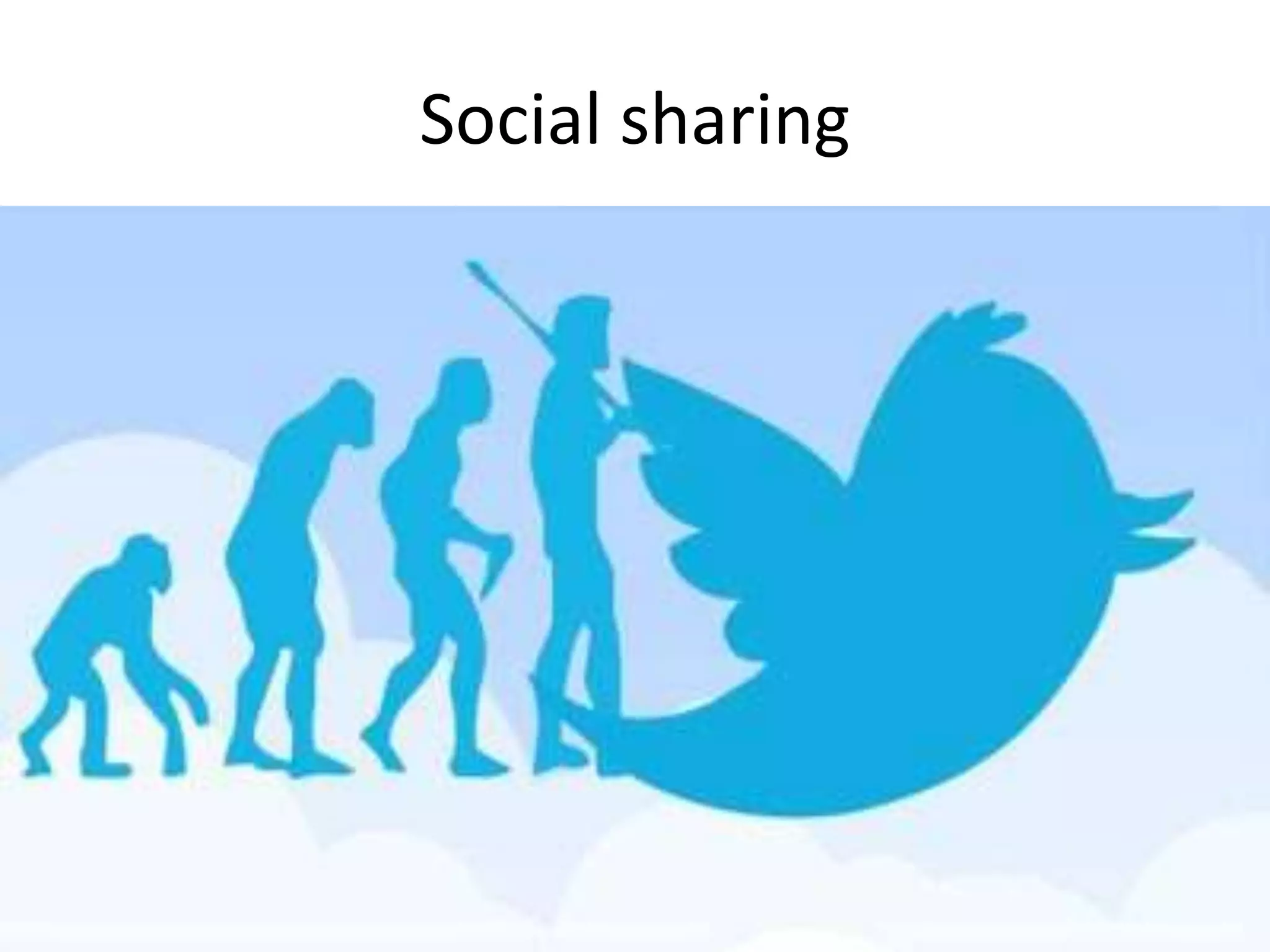 Social sharing
 