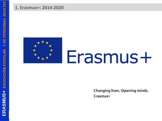 1. Erasmus+: 2014-2020 
 