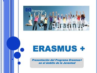 Presentación del Programa Erasmus+ 
en el ámbito de la Juventud 
 