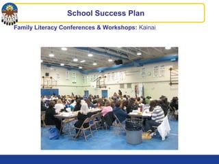 Family Literacy Conferences & Workshops: Kainai
School Success Plan
 