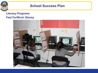 Literacy Programs
Fast ForWord: Stoney
School Success Plan
 