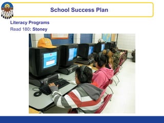 Literacy Programs
Read 180: Stoney
School Success Plan
 