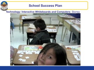 Technology: Interactive Whiteboards and Computers: Stoney
School Success Plan
 