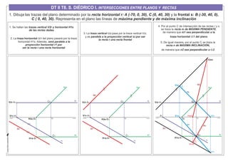 S. DIÉDRICO. INTERSECCIÓN DE PLANOS Y RECTAS CON PLANOS. 2º ...