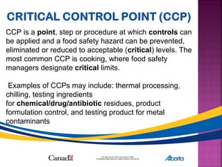Hazard analysis critical care point point | PPT