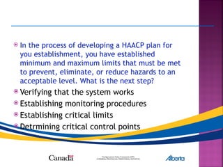Hazard analysis critical care point point | PPT