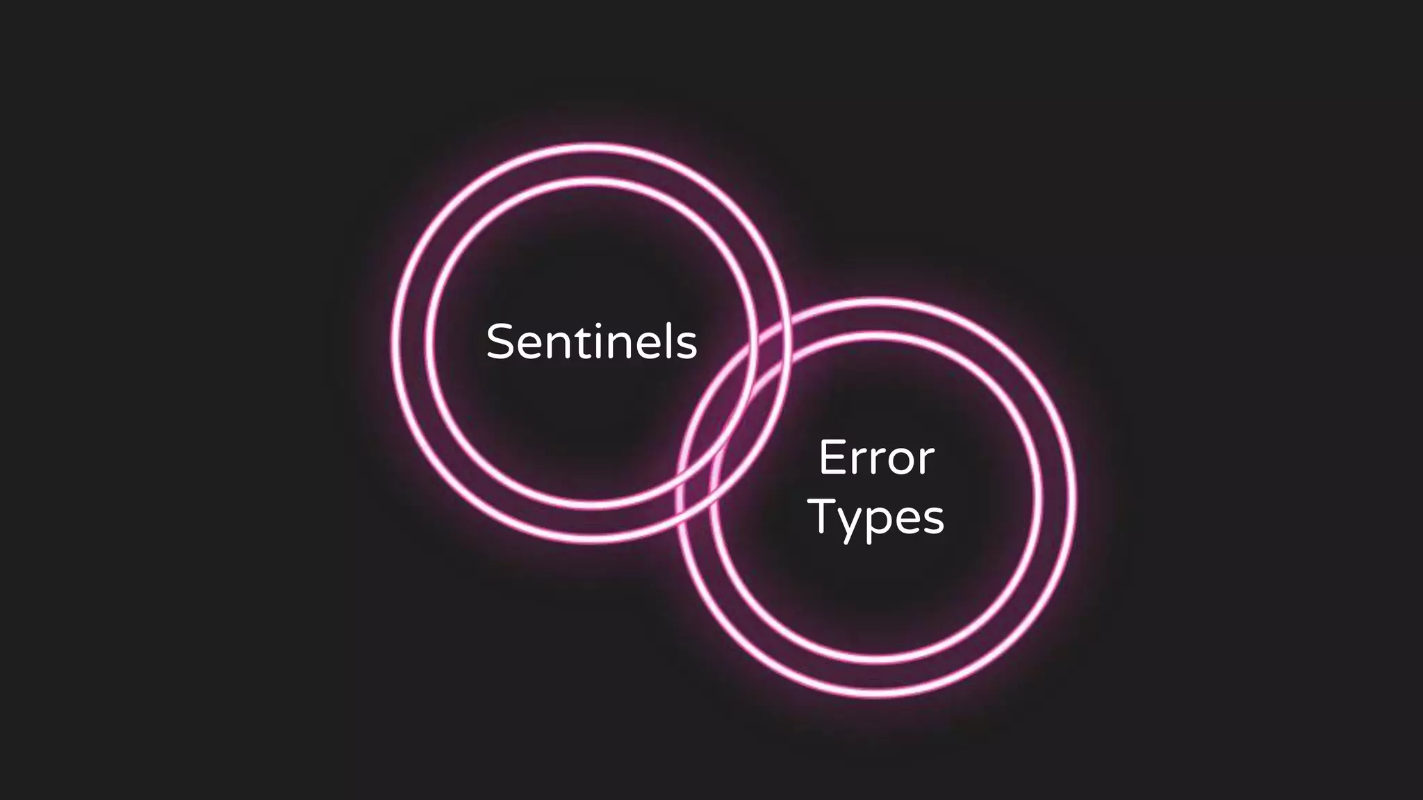 Sentinels
Error
Types
 