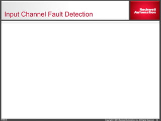 Copyright © 2014 Rockwell Automation, Inc. All Rights Reserved.PUBLIC
Input Channel Fault Detection
34
 