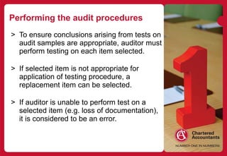 Audit Testing Conclusion Sample T8 audit sampling | PPT