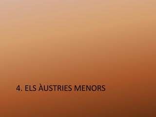 4. ELS ÀUSTRIES MENORS
 