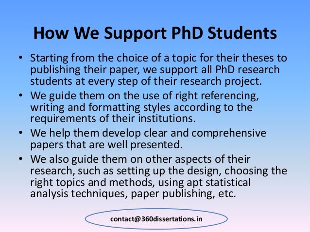 Dissertation help india