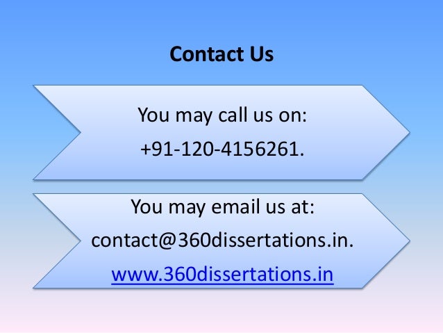 Dissertation help services