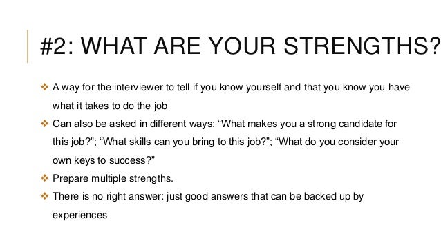 what do you bring to this job