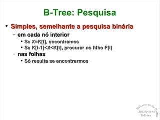 Dicionários: B-Trees