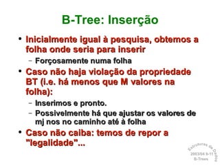 Dicionários: B-Trees
