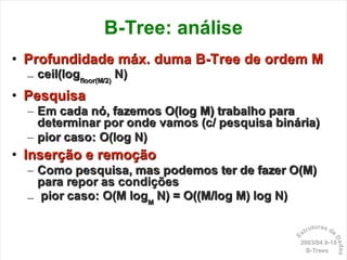 Dicionários: B-Trees