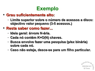 Dicionários: B-Trees