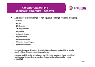 T9 tinting systems for industrial maintenance & wood coatings | PDF ...