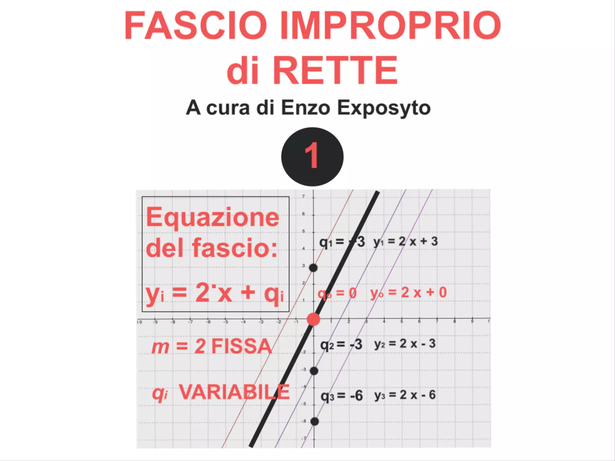 Fascio Improprio di Rette - CASO 1 - Rette che Intersecano l'Asse y | PPT