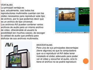 FORMATOS DE VIDEO