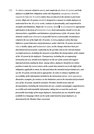 EU Artificial Intelligence Act 2024 passed ! | PDF