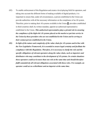 EU Artificial Intelligence Act 2024 passed ! | PDF