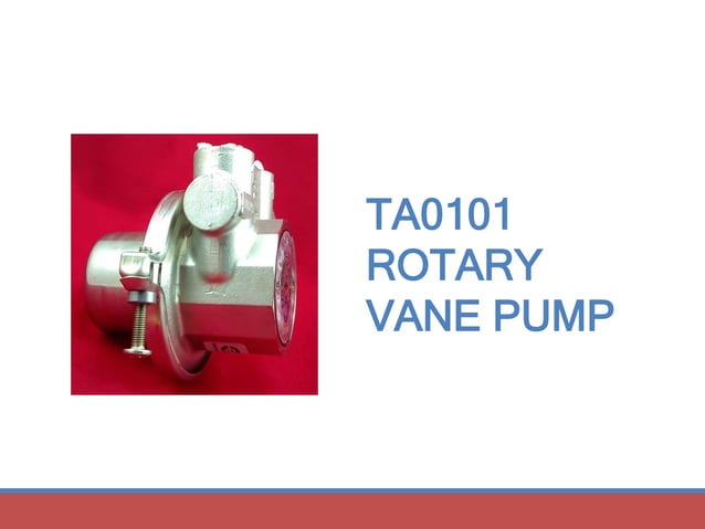 TA0101 ROTARY VANE PUMP FLUID O TECH | PPT