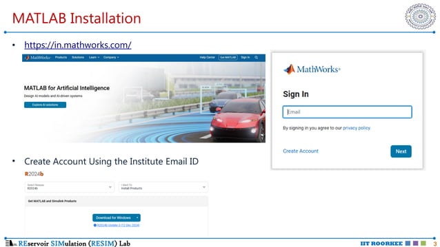MAtlab Installation Procedure using the licensed version (desktop) | PPTX