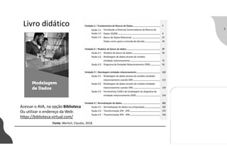 3
Livro didático
Acessar o AVA, na opção Biblioteca
Ou utilizar o endereço da Web:
https://biblioteca-virtual.com/
Fonte: Werlich, Claudia, 2018.
 