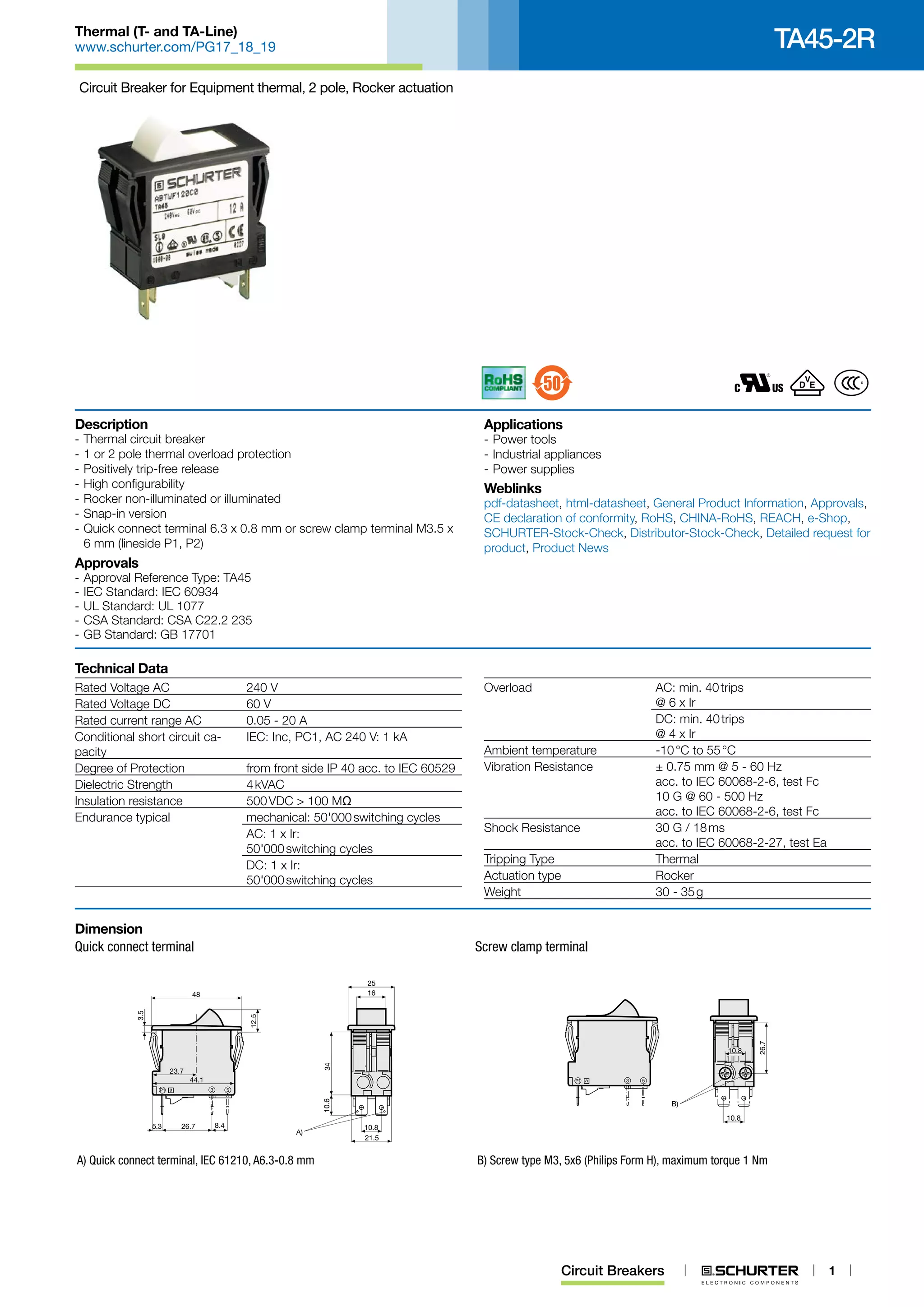Ta45 abt rocker switch | PDF