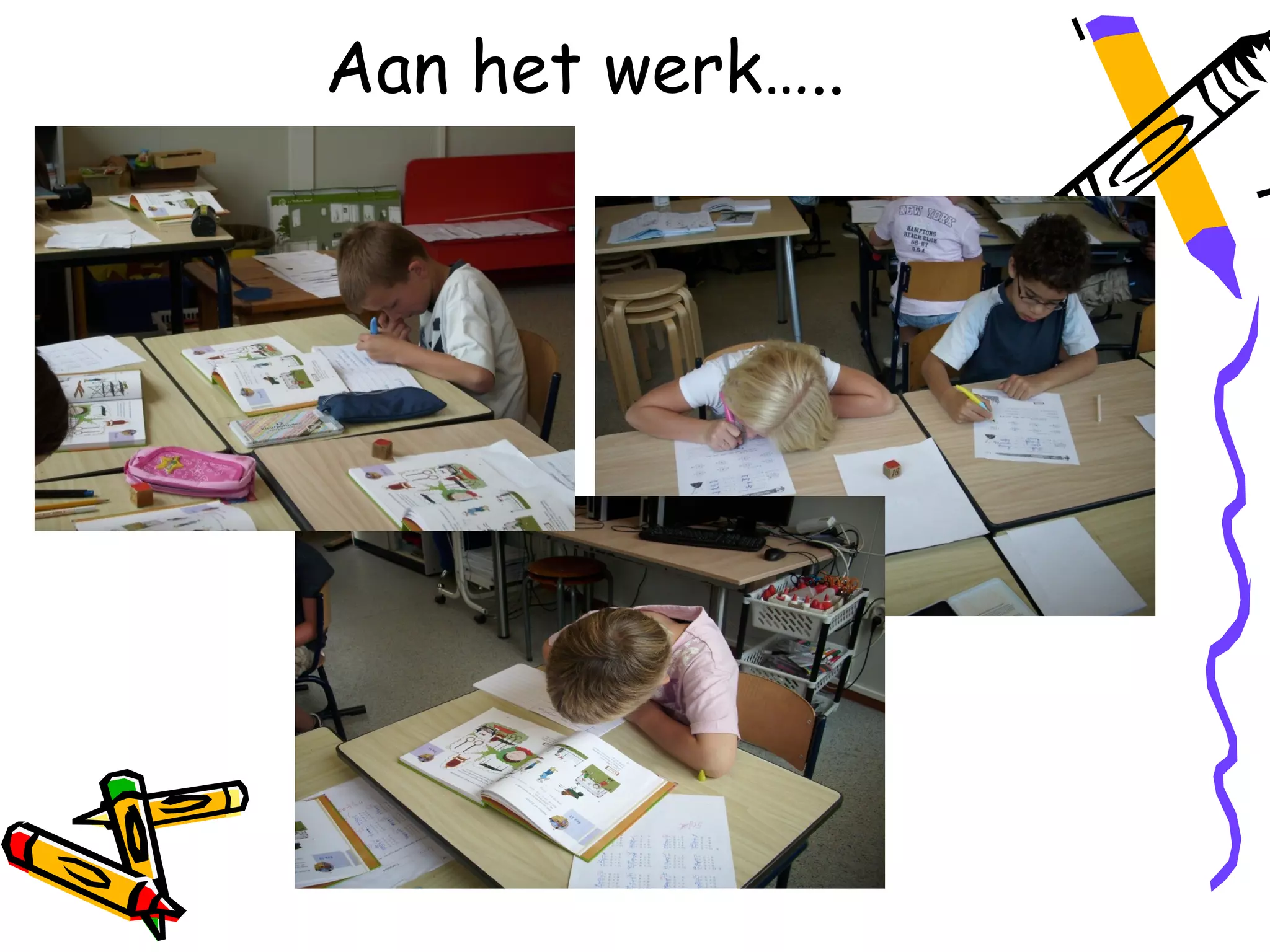 Aan het werk…..
 