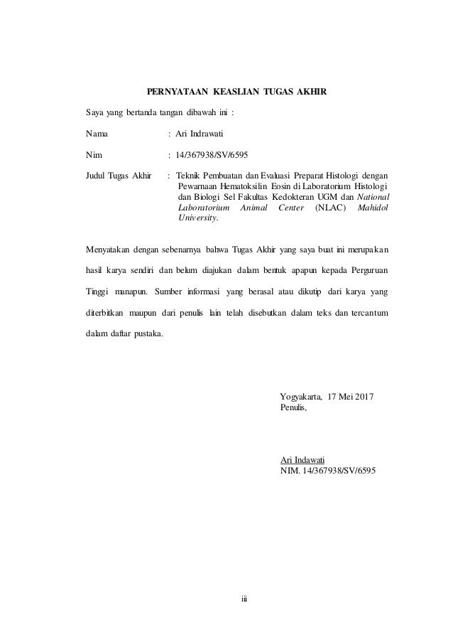 Teknik pembuatan preparat histologi dengan pewarnaan 