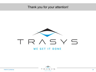 Thank you for your attention!
28TRASYS Confidential
 