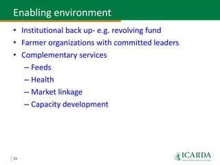Community-based small ruminant breeding programs—Attractive option in low input systems