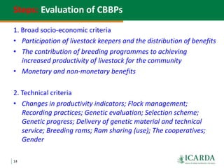 Community-based small ruminant breeding programs—Attractive option in low input systems