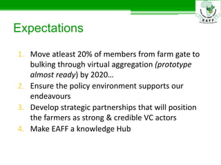 Eastern Africa Farmers Federation outreach to members
