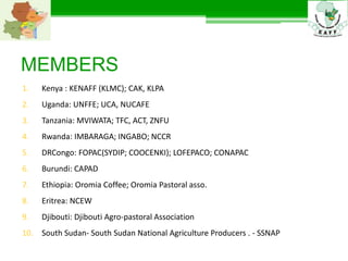 Eastern Africa Farmers Federation outreach to members