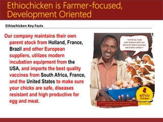 The role of Ethio-chicken in supporting poultry upscaling at household level