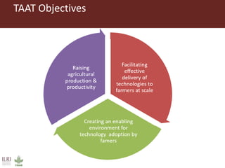 Introduction to Technology for African Agricultural Transformation (TAAT) and the livestock compact (Poultry)