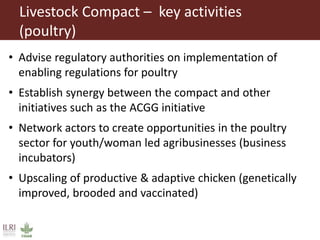 Introduction to Technology for African Agricultural Transformation (TAAT) and the livestock compact (Poultry)