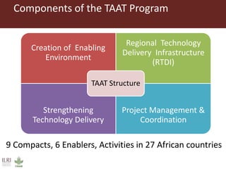 Introduction to Technology for African Agricultural Transformation (TAAT) and the livestock compact (Poultry)