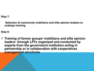 Technology transfer process for Rwandan Cooperatives