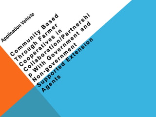 Technology transfer process for Rwandan Cooperatives